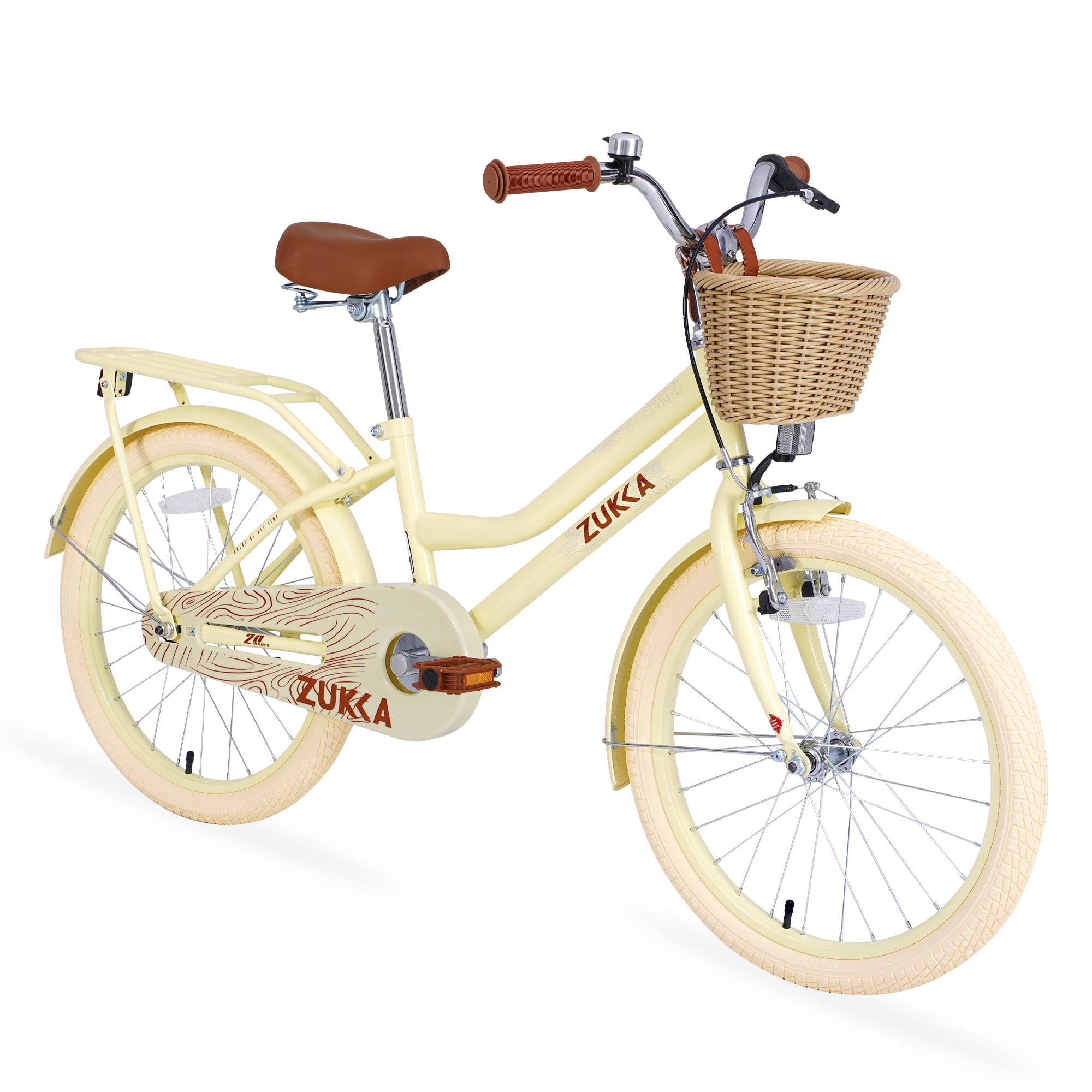 Girls Bike With Basket For Ages 7-10+ - 20 Inch Or 24 Inch Wheels, Steel Frame, Single Speed (Multiple Colors)