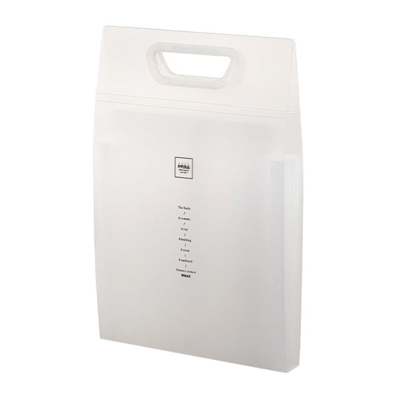 Multiple Compartment Expandable File Holders School Supplies Organizers Plastic Texture 13 Sections Easy Carrying Design