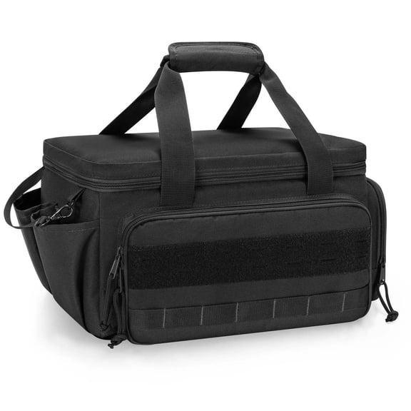 Multiple Compartment Tool Storage Bag With Thickened Padding Exterior, Heavy Duty Canvas Tool Organizer Bag for Workshops, Construction Sites and Garage Organization, 14.4in x 8.5in x 8in