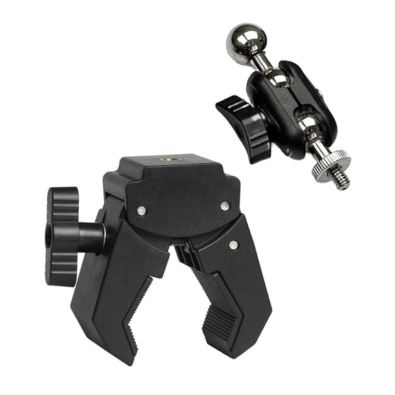 Multiple Corner Modifiable Handlebars Mount With 17mm Sphere Head Compatible For Camera Light Stand Panel Grip