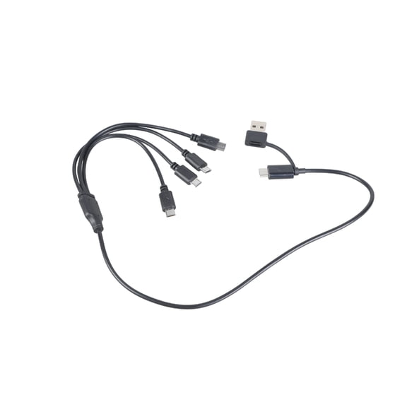 Multiple Device 5V Charging Cable USB C 2.0 To Mcro 5pin USB For Travel Home Use