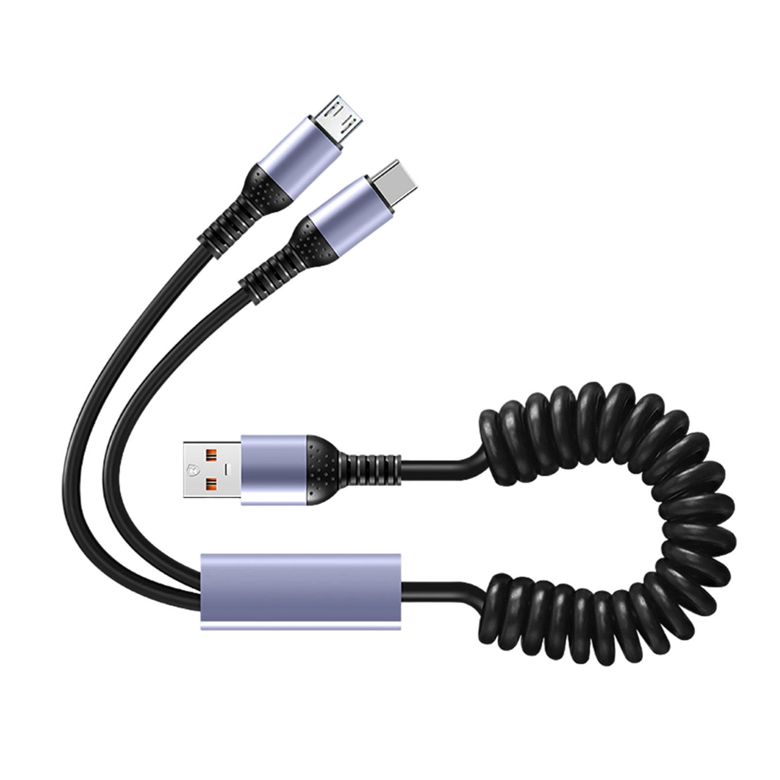 Multiple Device Car Charging Solution with Extendable Double MicroUSB ...