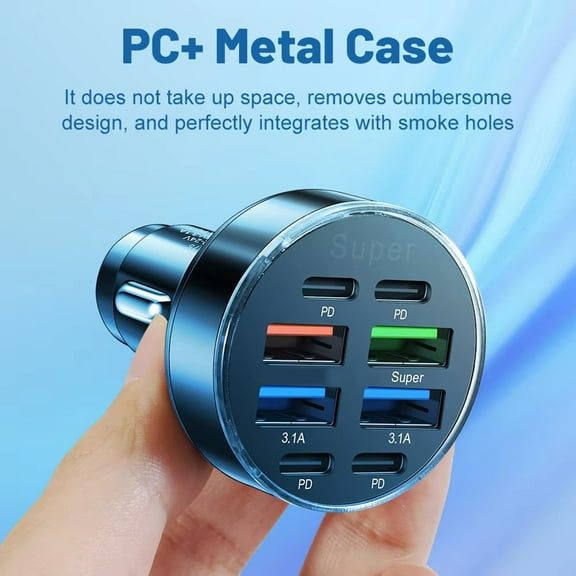 Multiple Device Charging Made Easy 100W Usb Car Charger With Pd Support Fangkenuo