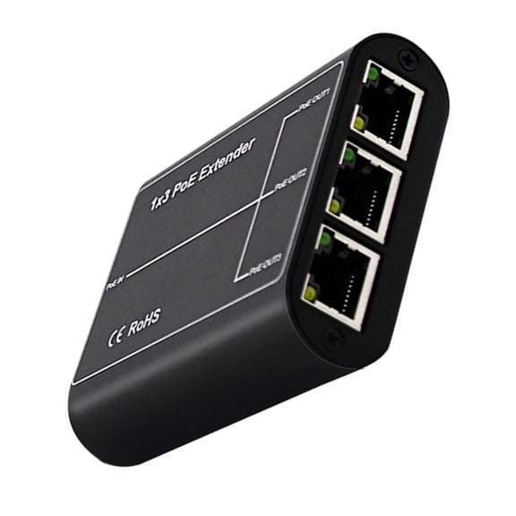 Multiple Device POEs Repeaters Switches Enabling Connection of Multiple Equipment through 3 Output Port Offering 100Meter Ranges and Easy Monitoring