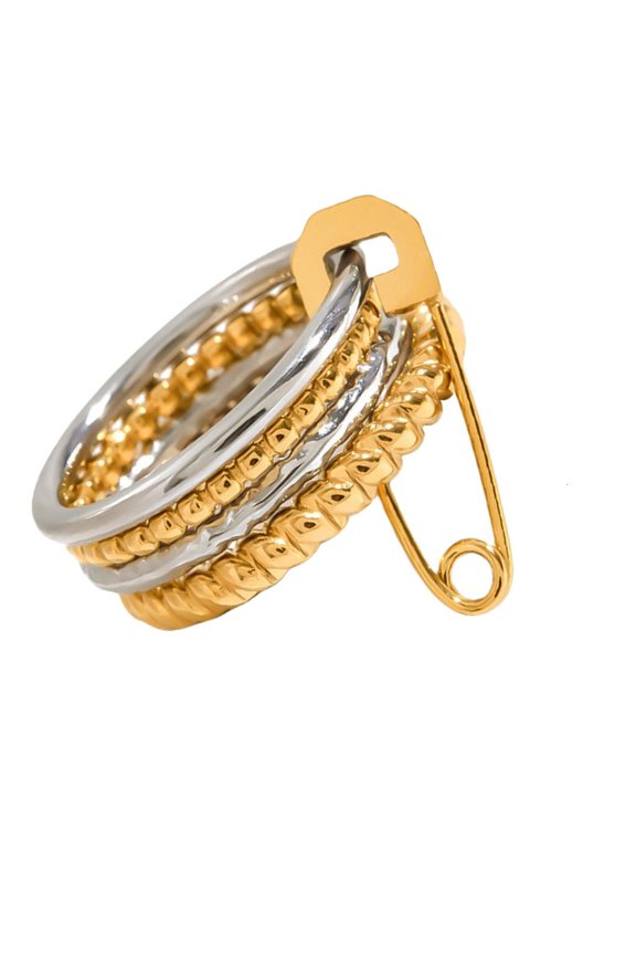 Multiple Finger Rings Set With Interchangeable Layers Fashion Jewelry