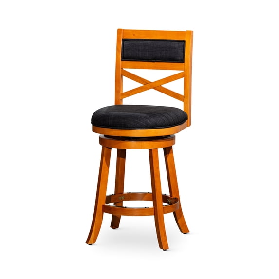Multiple Finishes & Comfortable Seating - 30" X-Back Stool for Kitchens