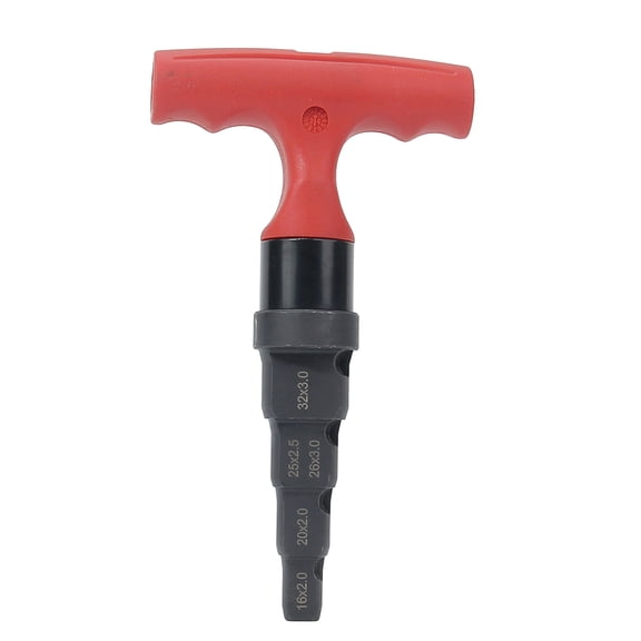 Multiple Function Chamfering Drill with Ergonomic Grip 4 Measurements Mixture Tool for Pipe Processing