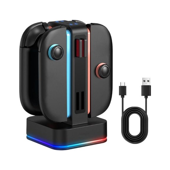 Multiple Function Dock with Fast Charge & Card Holder Suitable for Multiple Consoles