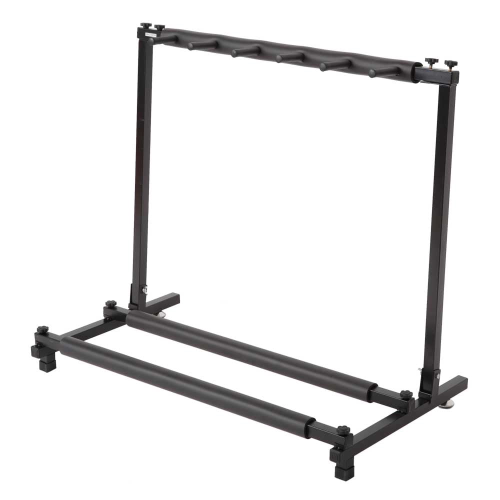 Multiple Guitars Stand Display Stand Guitar & Ukulele & Bass & Banjo Holder for Band, Studio, Home (Square-5 Holder)