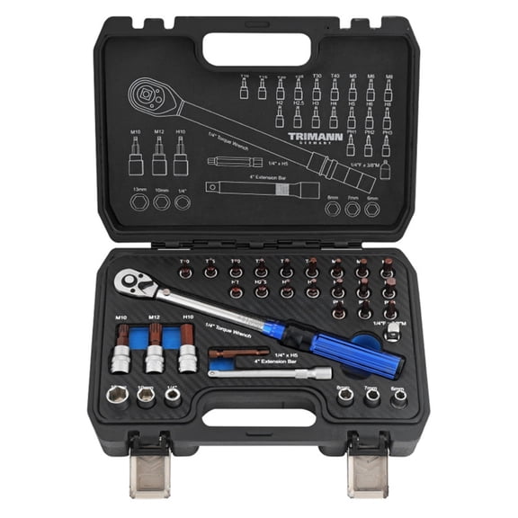 Multiple Head Torque Wrench Socket Spanner Set for DIY Enthusiasts Bicycles and Motorcycle Repair and Part Replacement