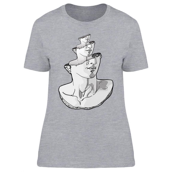 Multiple Heads Design T-Shirt Women -Image by Shutterstock, Female Large