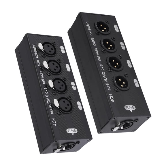 Multiple Input XLR Sound Interfaces Expander Using RJ45 Ethernet Cable Simple Installs for Noise Easy Signals Transmission