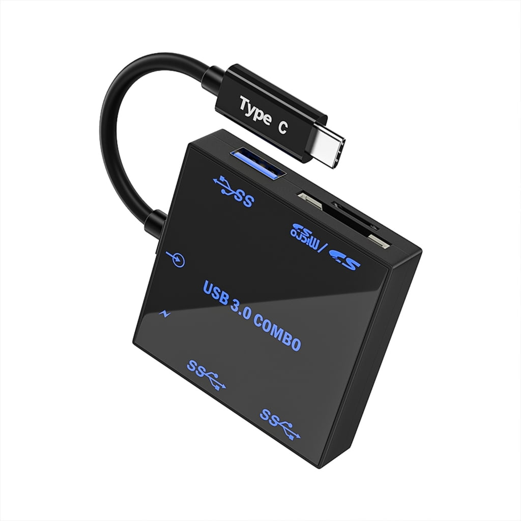 Multiple Interfaces USB 3.0 Hub TF Card Reader 5 In 1 Function LED ...