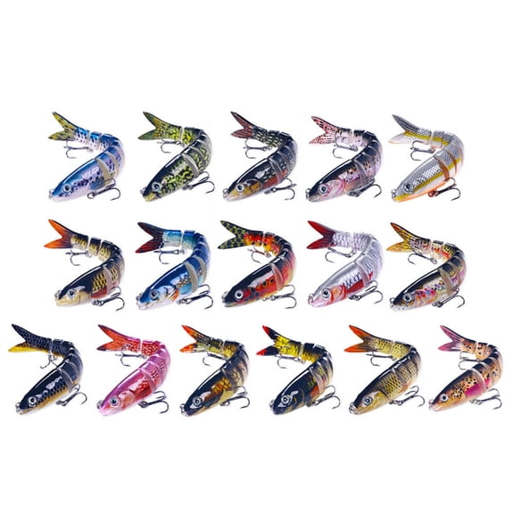 Multiple Jointed Swimbaits Slow Sinking Swimming Lures Fishhooks Freshwater & Saltwater Treble Hook Fishing Fish Lures
