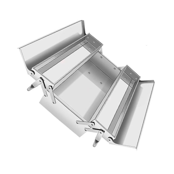 Multiple Layer Foldable Stainless Steel Tool Box for Home Office Camping Storage