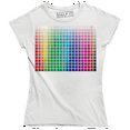 thumbnail image 1 of Multiple Many Squares With Colorful Rainbow Printed Design Women's T-Shirt, 1 of 4