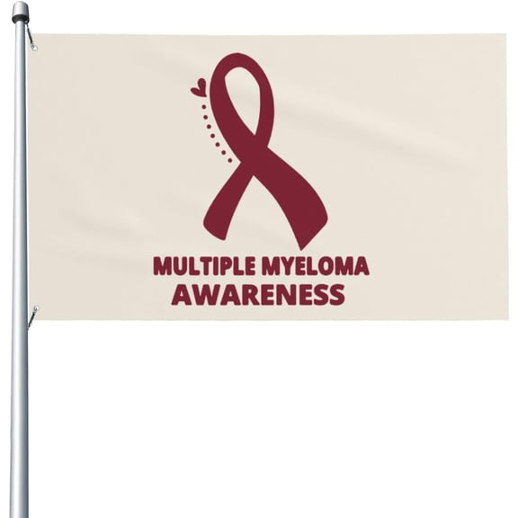 Multiple Myeloma Awareness Flag 3X5 Ft - UV Fade Resistant - Garden Yard Flag Outdoor Flag with Grommets