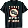 thumbnail image 1 of Multiple Myeloma Black T-Shirt with Bold Red & White Graphic Design, 1 of 5