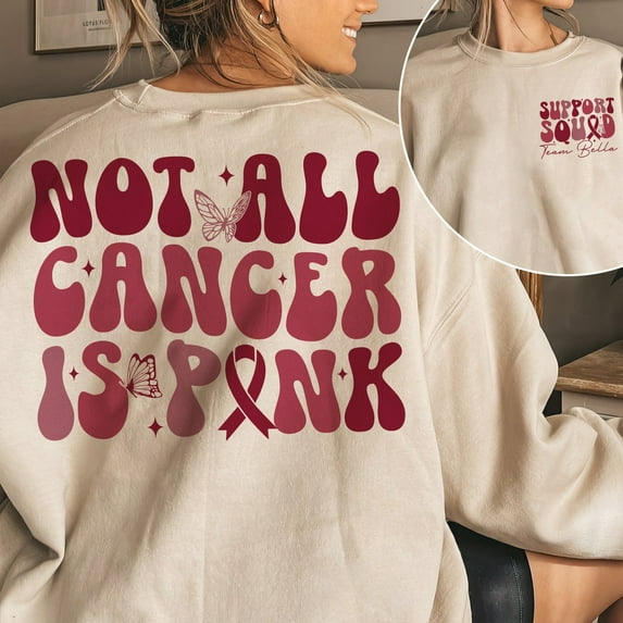 Multiple Myeloma Cancer Awareness Shirt, Not All Cancer Is Pink, Burgundy Ribbon Shirt, Multiple Myeloma Cancer Warrior, Cancer Support Gift TSHIRT All Size S-5XL