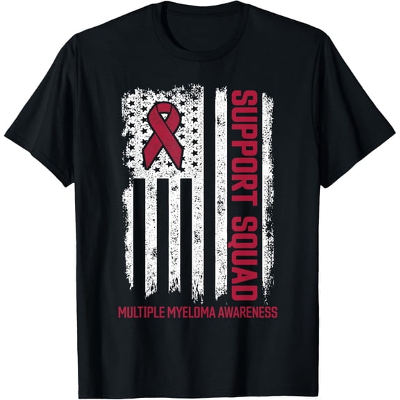 Multiple Myeloma Support Squad Multiple Myeloma Awareness T-Shirt mens t shirt，black，women，funny，misfits，men，journey，t-shirt