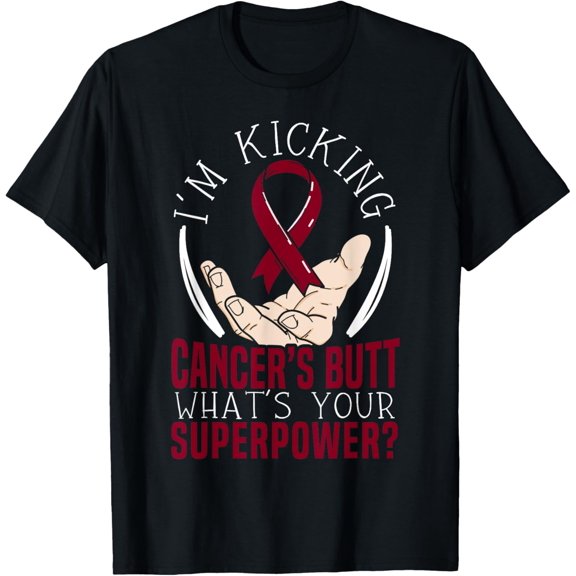 Multiple Myeloma Warrior Myeloma Cancer Awareness T-ShirtMen and women, Black T-shirt, size: Extra large