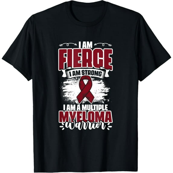 Multiple Myeloma Warrior Support Multiple Myeloma Survivor T-ShirtMen and women, Black T-shirt, size: Extra large