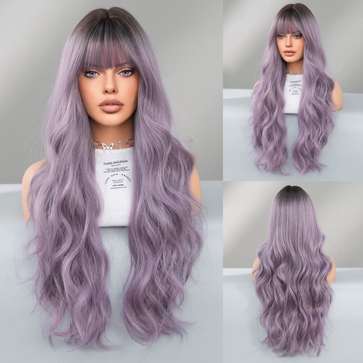 | Multiple Options | Cross-Border European and American Style Wig Long Curly Hair Female Bangs Big Wave Chemical Fiber Full-Head Wig Wig Wholesale