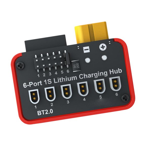 Multiple Port Charging Hub Module BT2.0 PH2.0 For Supports 6 Cells Simultaneously