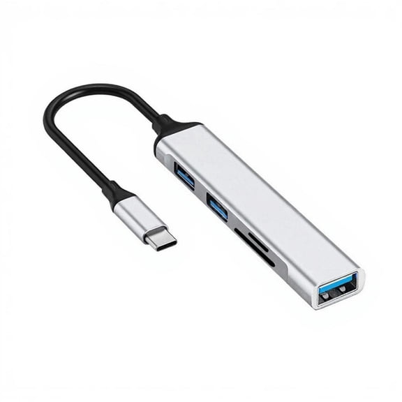 Portable USB3.0 Adapter 5Gbps Speed 3 USB Port Docking Station 2 Card Slots Universal Compatibility