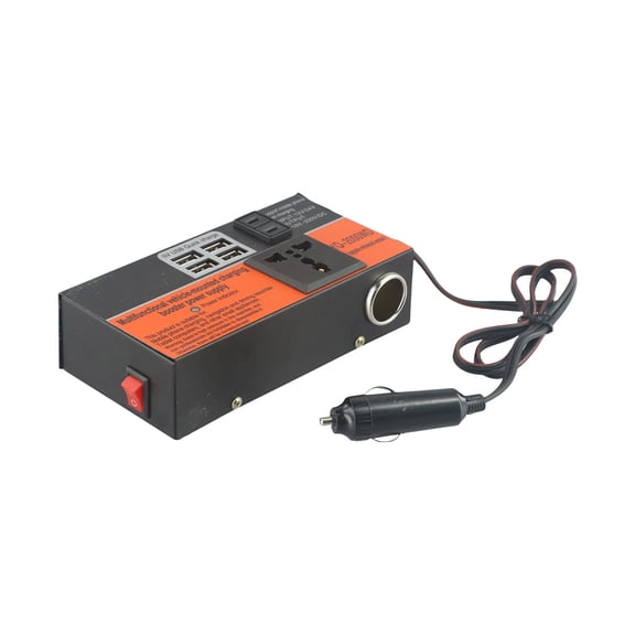 Multiple Ports Efficient 1500W Power Inverter Converter For Vehicles Truck, DC12V/24V To AC110V/220V with 4 USB Outlets