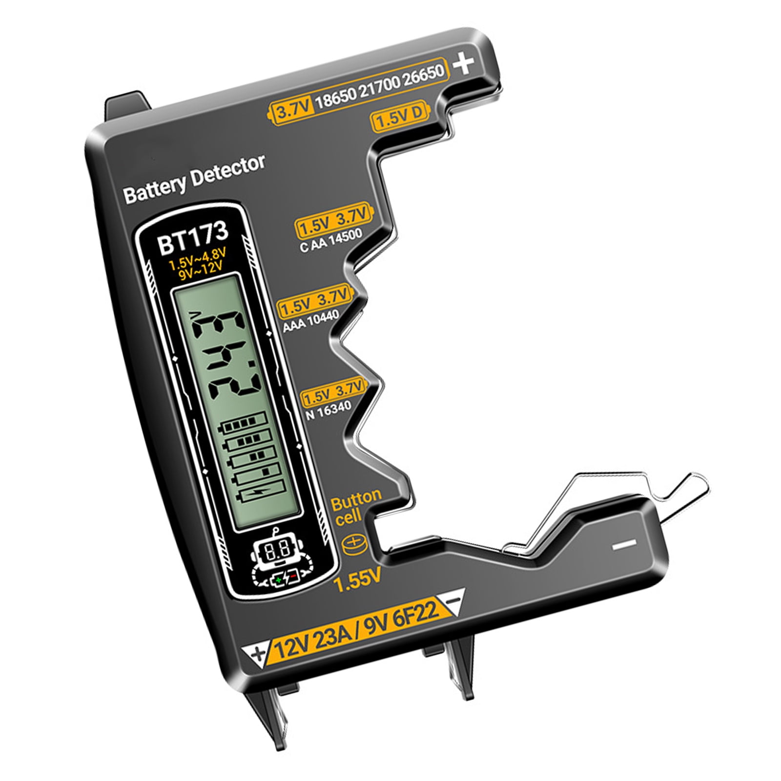 Multiple Purpose Checker Tool Tests 3A D C 9V 12V 23A 18650 21700 ...