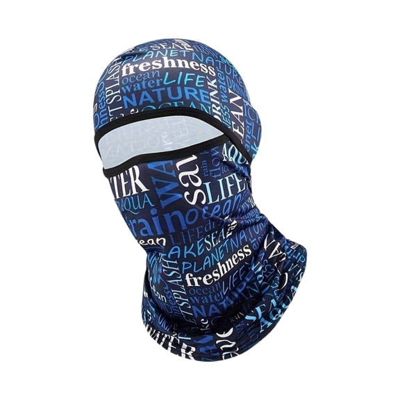 Multiple Purpose Ice Silk Face Mask Sweat Resistant Elastic Head Defense for Outdoor Sports Motorcycle Commuting