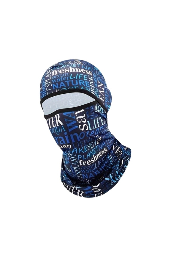Multiple Purpose Ice Silk Face Mask Sweat Resistant Elastic Head Defense for Outdoor Sports Motorcycle Commuting
