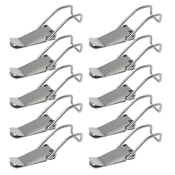 Multiple Purpose Steel Clasps 10PCS High Load Capacity Rustproof Designs Reinforced Metal Hasp Latches Simple Installation