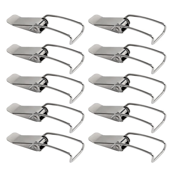 Multiple Purpose Steel Clasps 10PCS High Load Capacity Rustproof Designs Reinforced Metal Hasp Latches Simple Installation