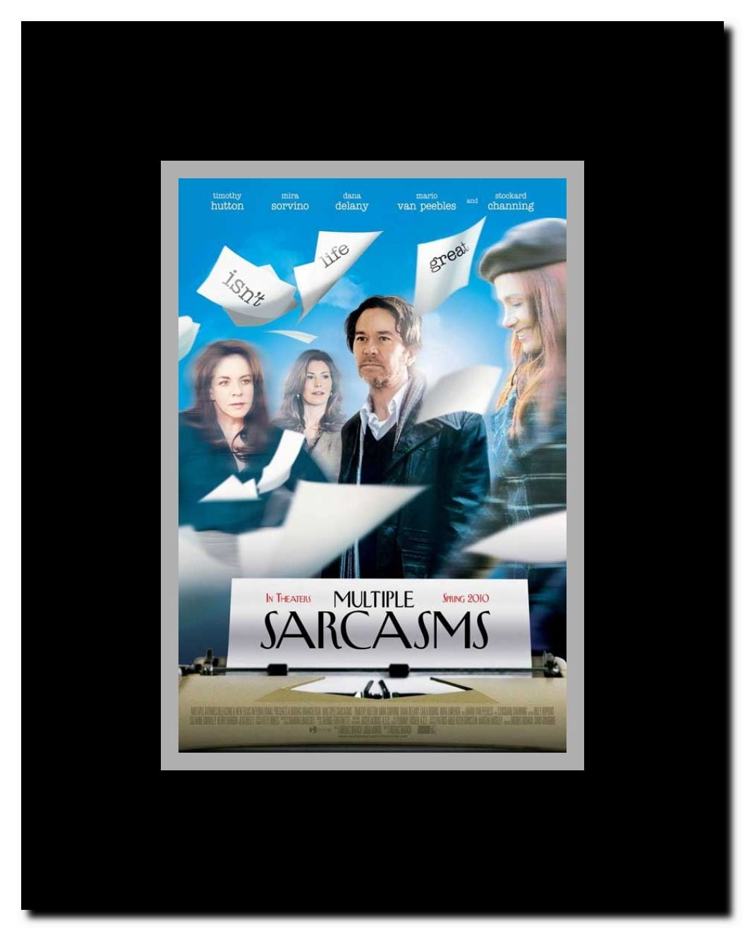 Multiple Sarcasms Framed Movie Poster