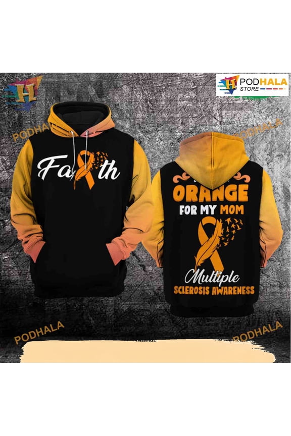 Multiple Sclerosis Awareness All Over Printed 3D Hoodie T-Shirt