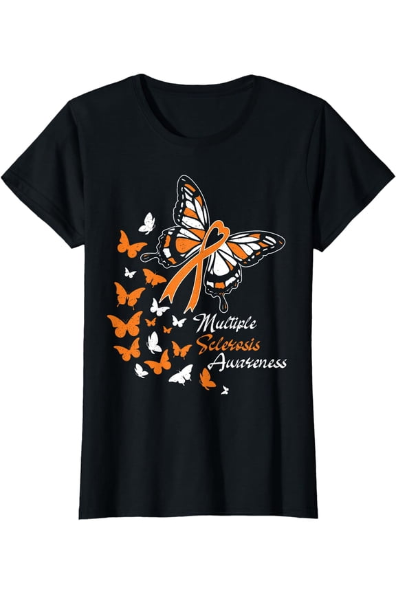 Multiple Sclerosis Awareness Butterflies Gift T-Shirt T-Shirt