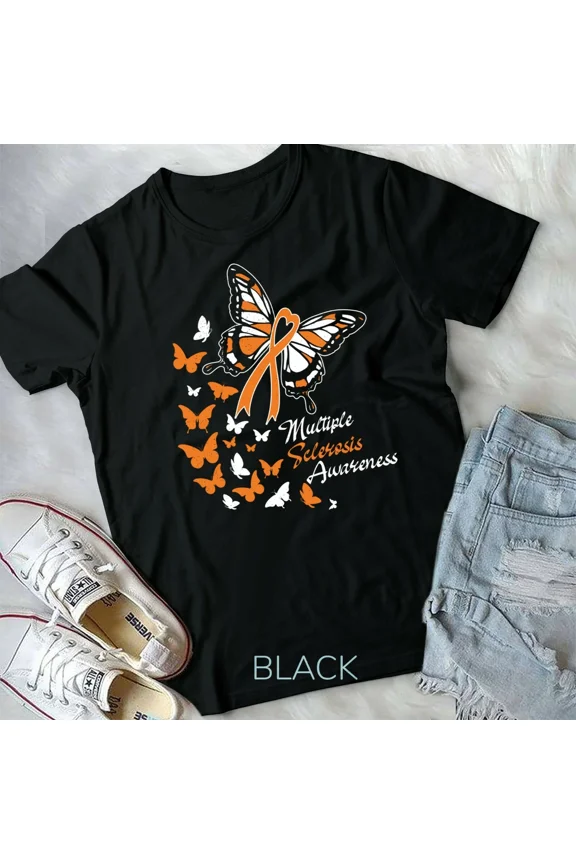 Multiple Sclerosis Awareness Butterflies Gift Unisex T-Shirt
