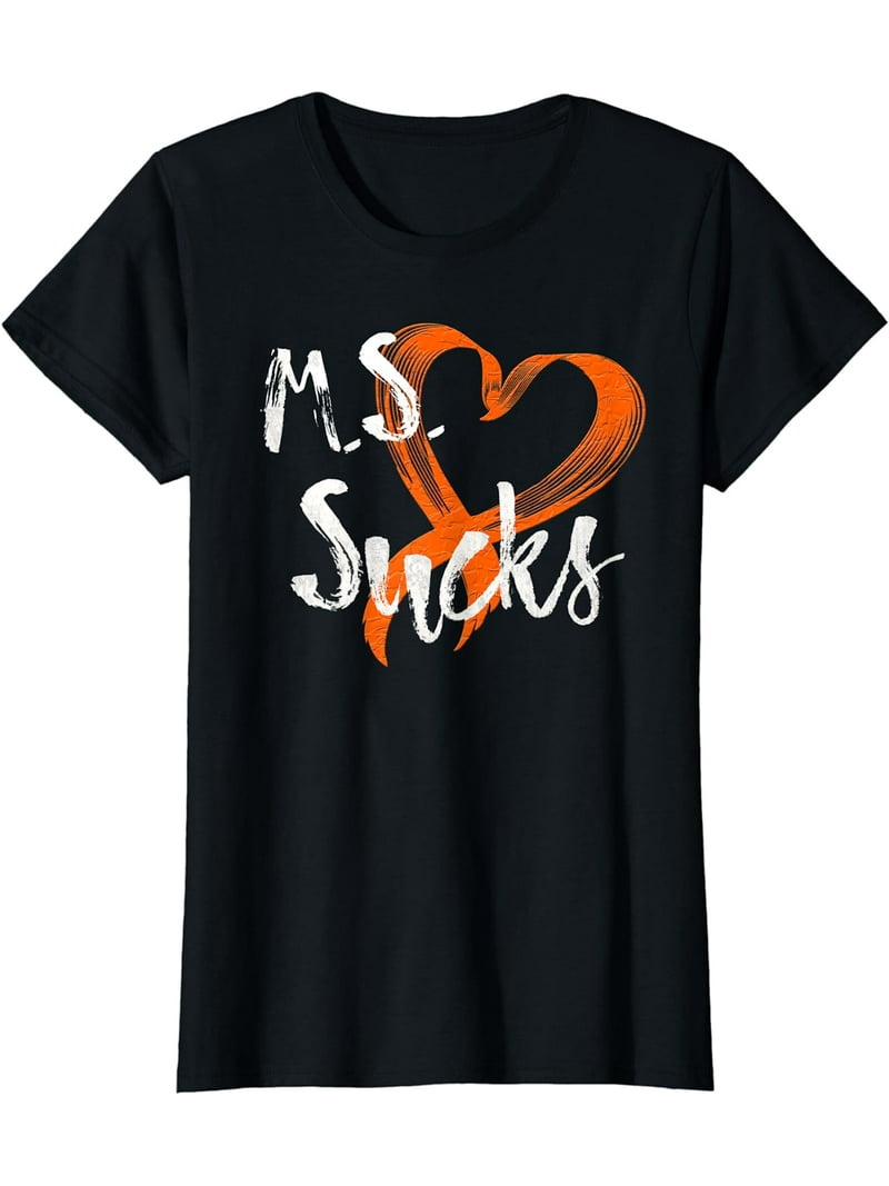 Multiple Sclerosis Awareness Month Shirt MS Sucks - Walmart.com, image size:800x1067