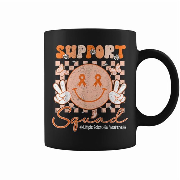 Multiple Sclerosis Awareness Ms Awareness Support Smile Face Coffee Mugs