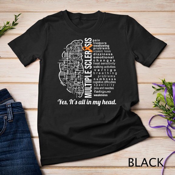 Multiple Sclerosis Awareness Ms Survivor Head Warrior Unisex T-Shirt