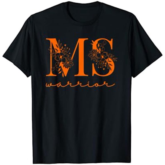 Multiple Sclerosis Awareness Ms Warrior Flower Women Family T-Shirt