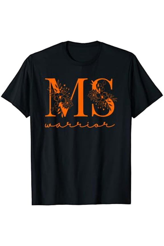 Multiple Sclerosis Awareness Ms Warrior Flower Women Family T-Shirt