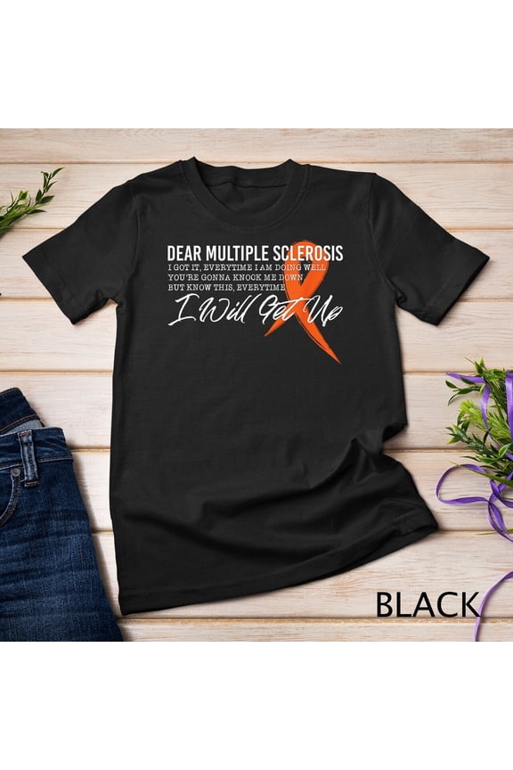 Multiple Sclerosis Awareness Orange Ribbon Support T-Shirt