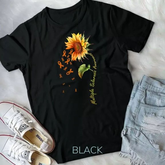 Multiple Sclerosis Awareness Sunflower Shirt Ms Awareness Unisex T-Shirt