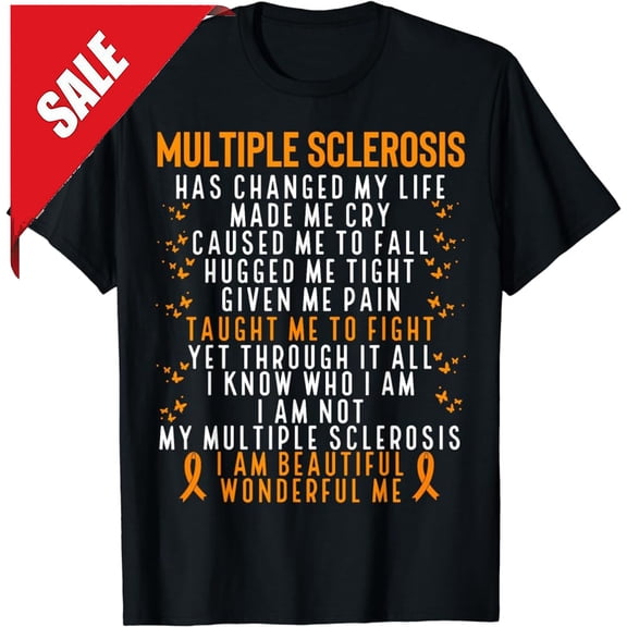 Multiple Sclerosis Awareness Survivor Cure Fight Ms Warrior T- Shirt