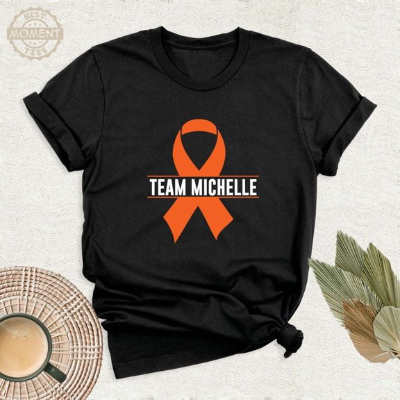 Multiple Sclerosis Awareness Team Orange Ribbon Group Ms Survivor Month Family Support T-Shirt
