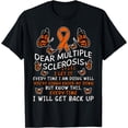 thumbnail image 1 of Multiple Sclerosis Butterfly Ribbon World MS, Day T-Shirt mens t hirt men，black，women，misfits，journey ，boys, 1 of 4