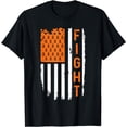 thumbnail image 1 of Multiple Sclerosis Flag Awareness MS Orange Ribbon T-Shirt, 1 of 4
